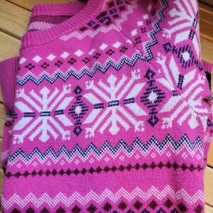 Pink Patterned Women's Sweater